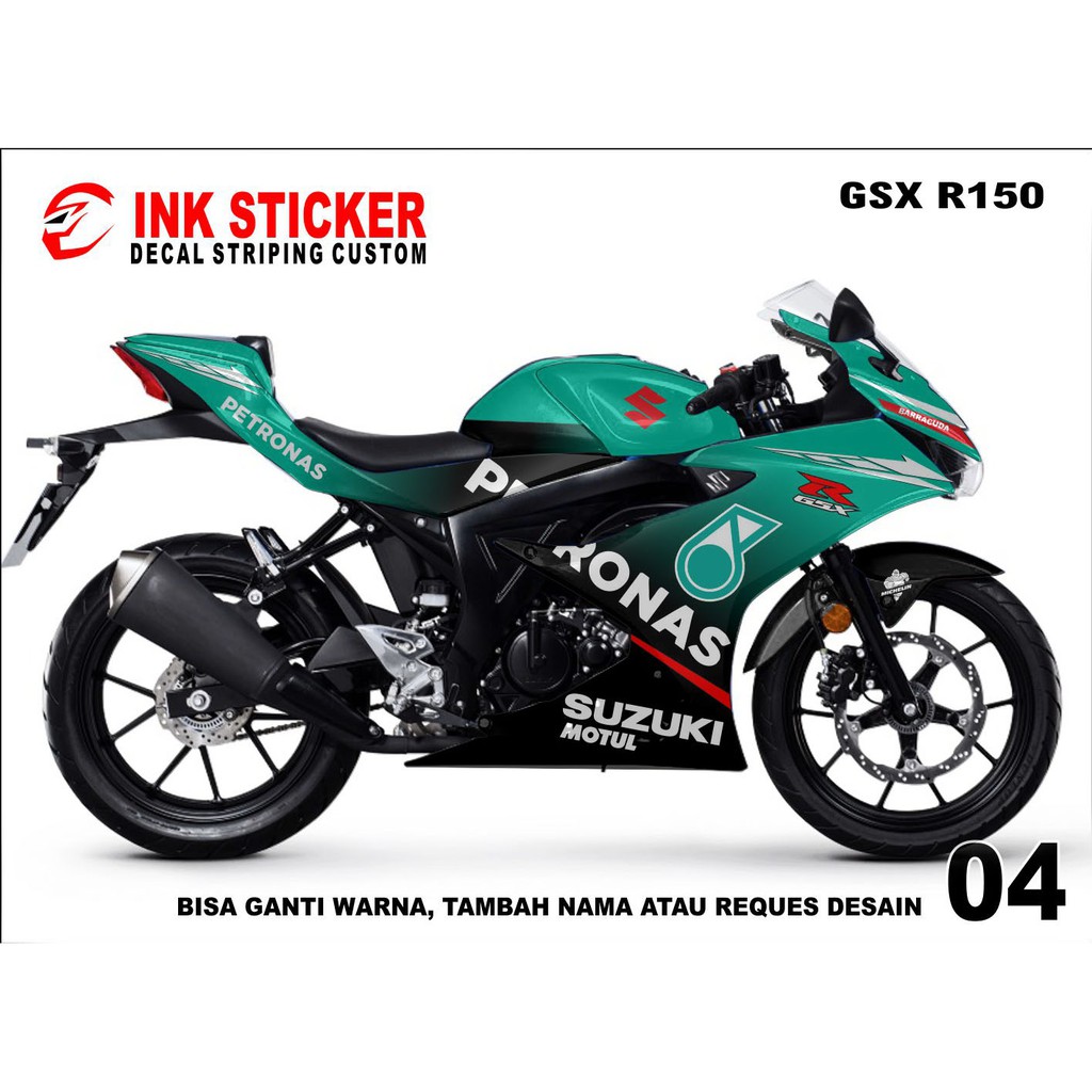 Sticker Decal GSX 150R 04 Fullbody, Decal Suzuki GSX 150