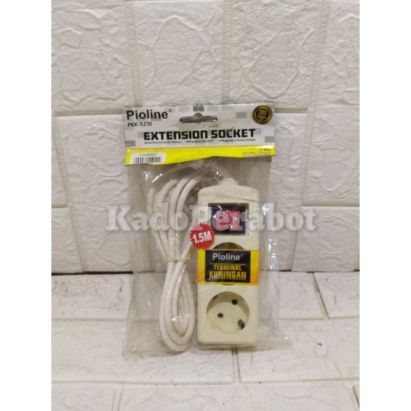 colokan stop kontak 1.5 meter - colokan panjang - kabel colokan travel
