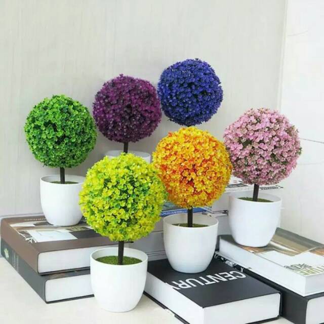 Tanaman Hias Pot Bunga Artificial Dekorasi Rumah Hiasan Dinding Tanaman Plastik Bunga Hias Flower Shopee Indonesia