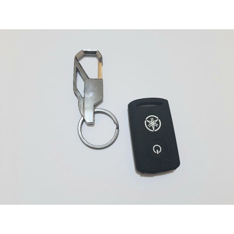 Paket gantungan kunci + Slicon Remot FAZZIO filano Yamaha New Nmax Aerox Lexi Xmax Brown polos