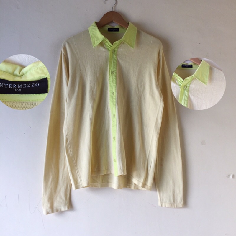 [BISA COD✅] Cardigan Thrift/Knitwear Rajut Atasan Wanita All Brand-Intermezzo yellow