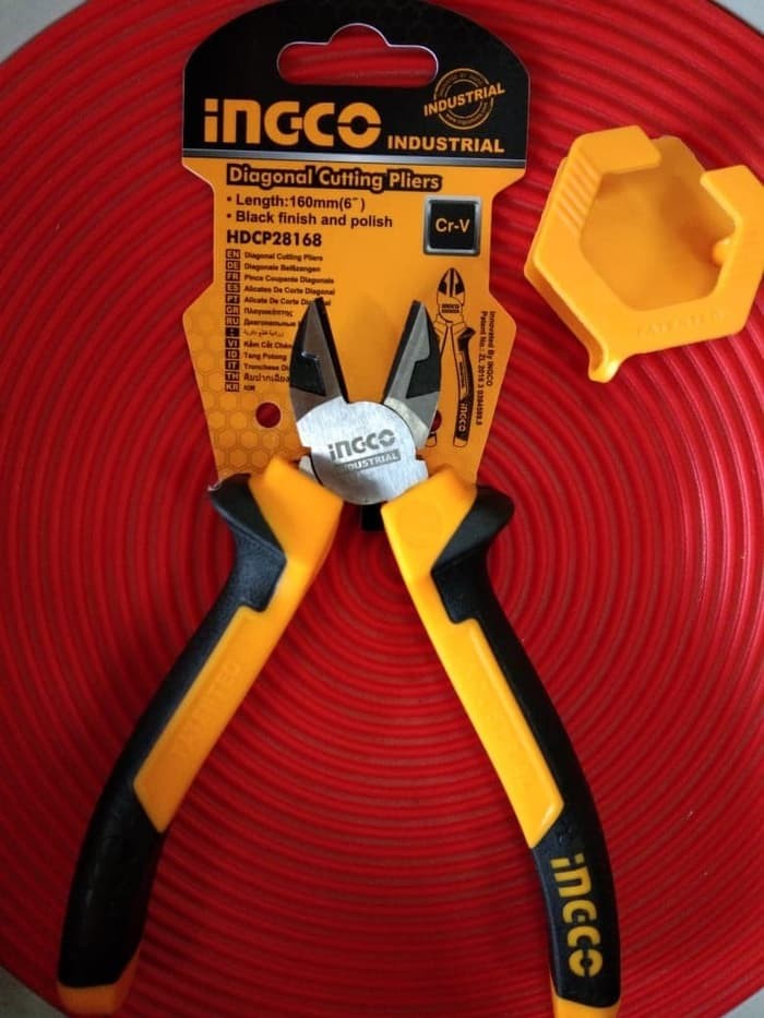 TANG POTONG INDUSTRIAL 6&quot; HD DIAGONAL CUTTING PLIERS INGCO HDCP28168
