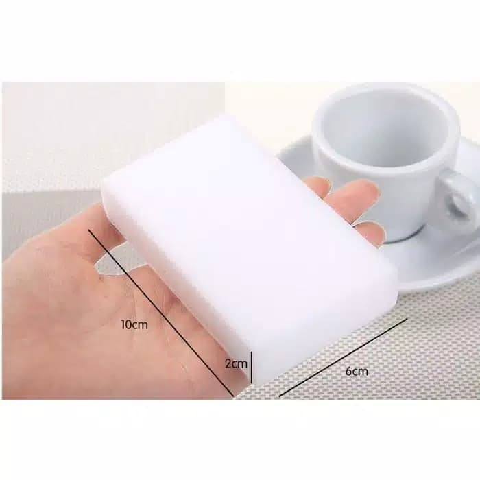 isi 4 pcs Magic Spon Melamine Sponge Cuci Ajaib Pembersih Dapur Wastafel Panci