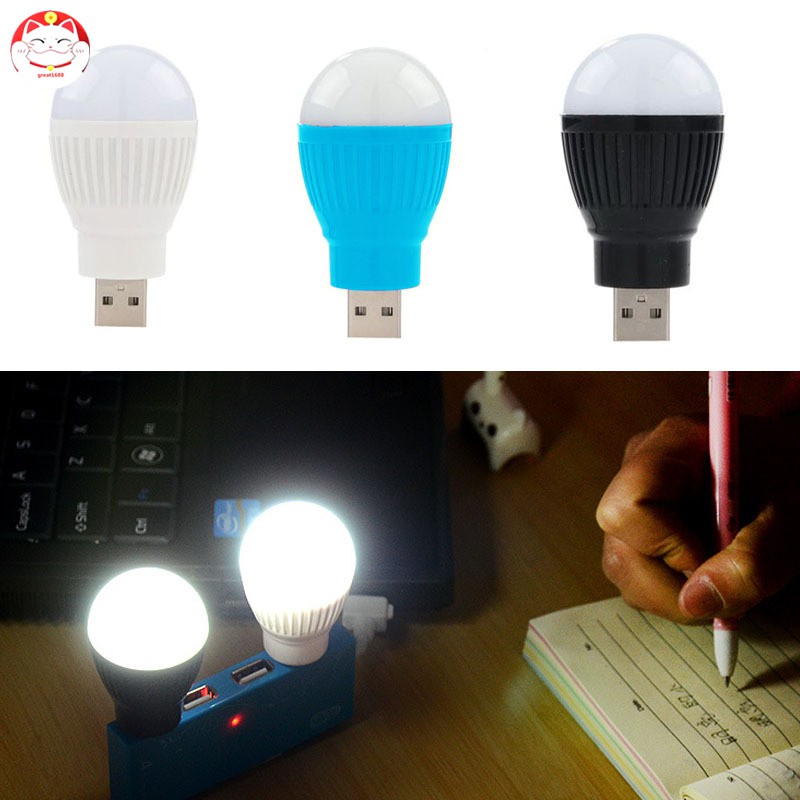 Lampu Bohlam Led Usb Mini Portable 5v 5w Hemat Energi Untuk Laptop