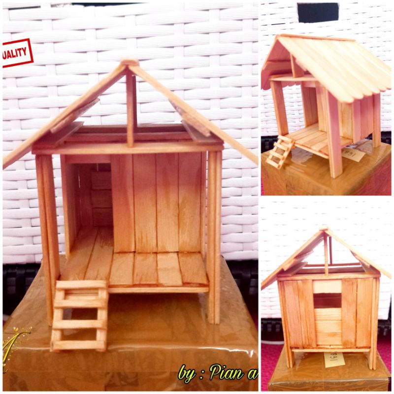minatur rumah gubuk {aquascape}