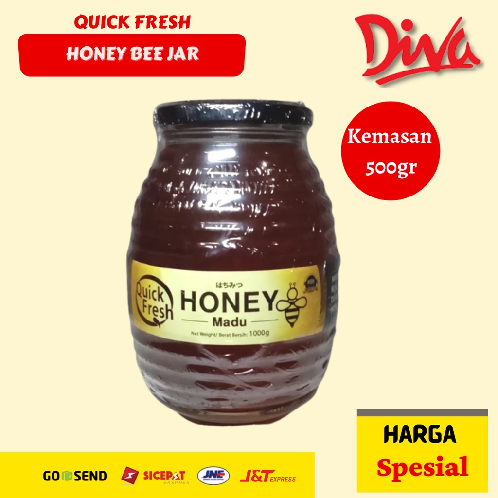 

[500gr] Madu Quick Fresh - Honey Bee Jar