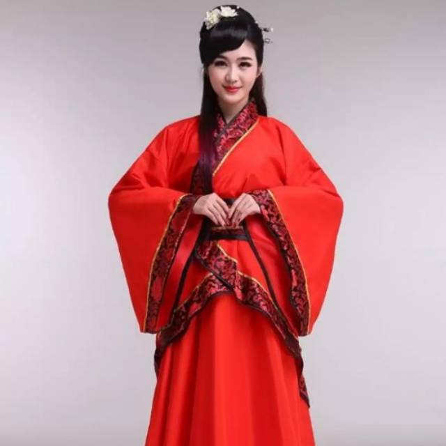 Kostum Dress Hanfu Tradisional Tang Cosplay Wanita