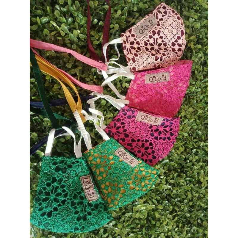 FILLYS : MASKER BRUKAT PRADA ORI BY QIQO.ID