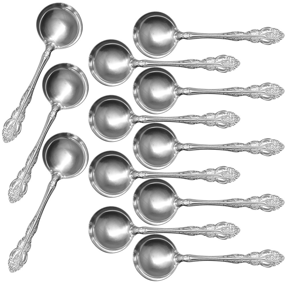 sendok soup sayur serbaguna stainless steel isi 10 pcs