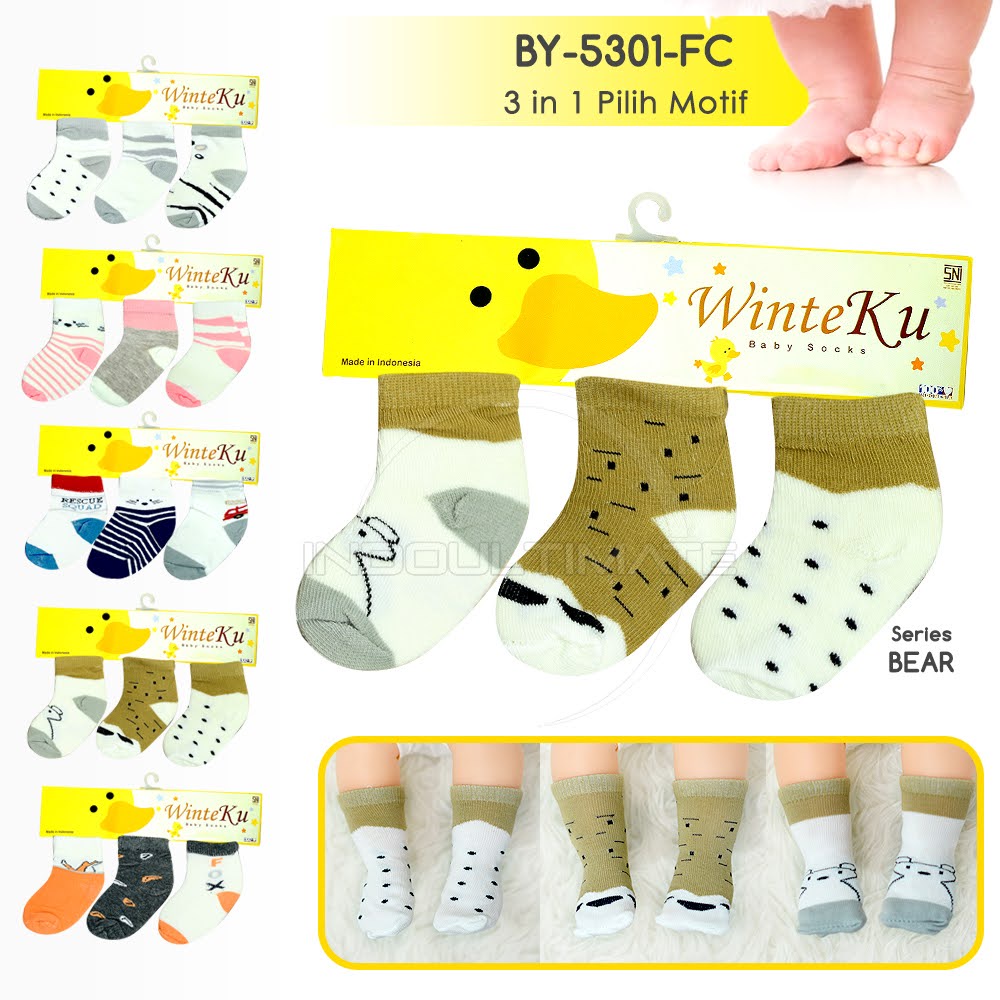 Baby Socks Kaos Kaki Anak Bayi Balita Foot Cover 3in1 BY-5301-FC Kaos kaki Bayi Karakter Alas Kaki Bayi Sepatu Bayi Pelindung Kaki Anak Bayi Balita Kaos Kaki Bayi Laki laki Kaos Kaki Bayi Perempuan Kaos Kaki Bayi Baru Lahir Newborn