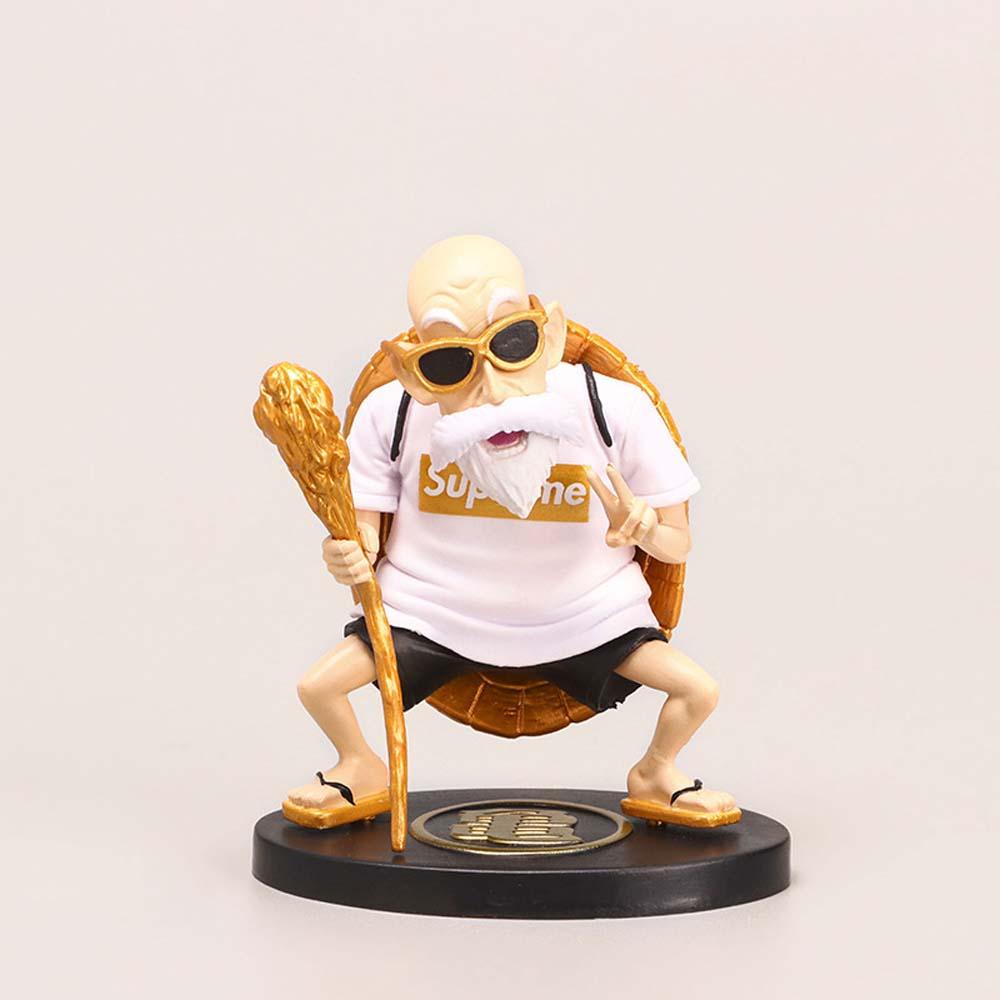 Lanfy Dragon Ball Mainan Hadiah DBZ Roshi Miniatur Ornamen Desktop Son Goku Figure Model Toys