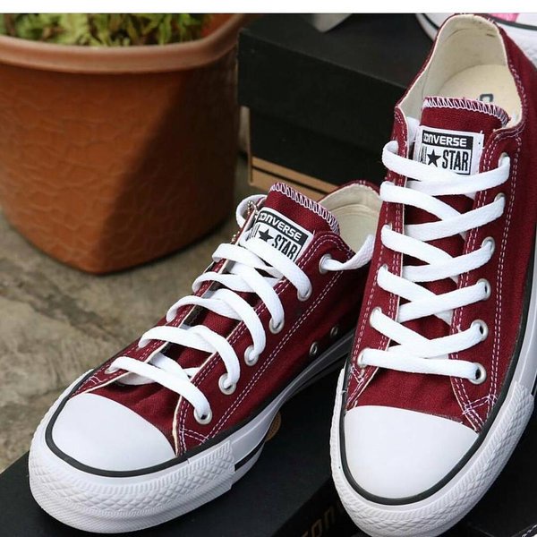 Converse CT Maroon All Star Fashion Skull Bones flash petir