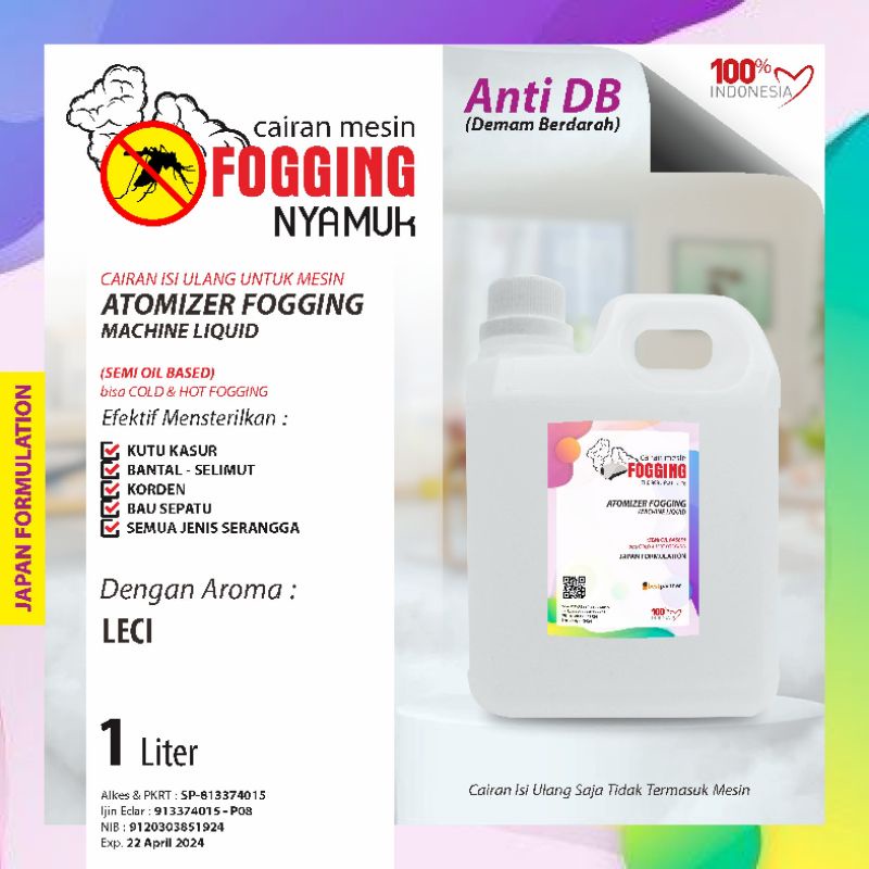 Cairan Fooging Anti nyamuk aneka aroma kemasan jurigen 1 liter