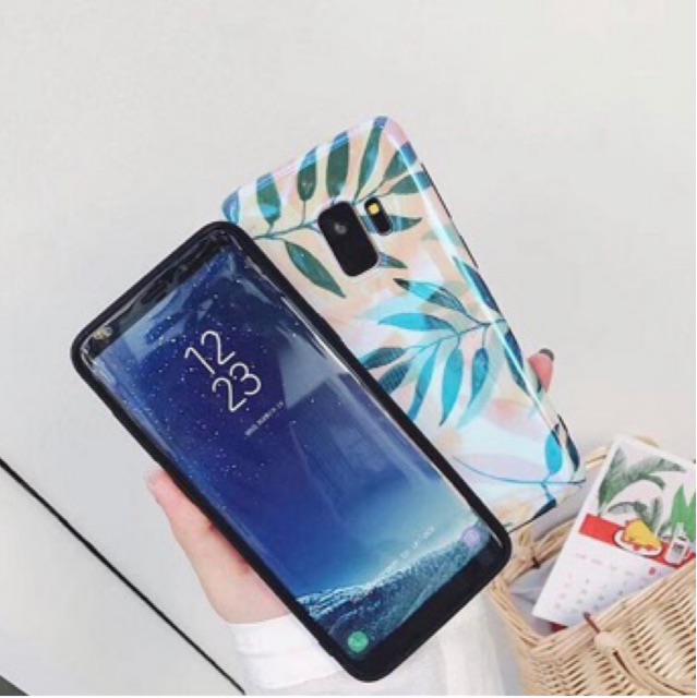 Blueray Leaves Case Samsung S7edge S8 S8+ S9 S9+ Note8 Note 9 S10 S10+ S10e Note 10 Note 10 plus