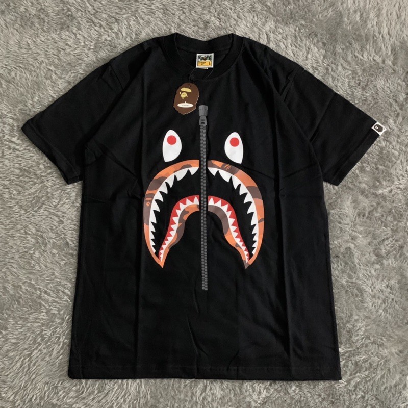 Kaos Tshirt Bape Bathing Ape Shark Colour Fulltag