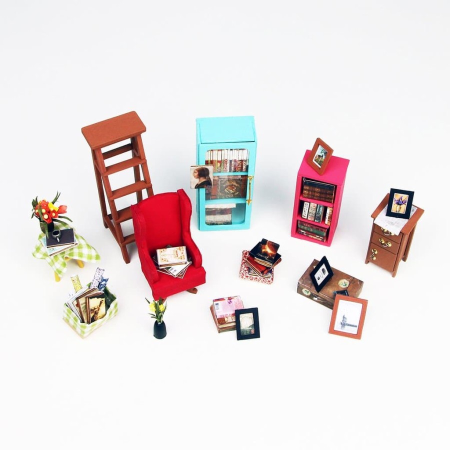 ROLIFE Robotime Diy Dollhouse Kit-Sam'S Study With Led Light Dg102 Hobby And Toy Collection