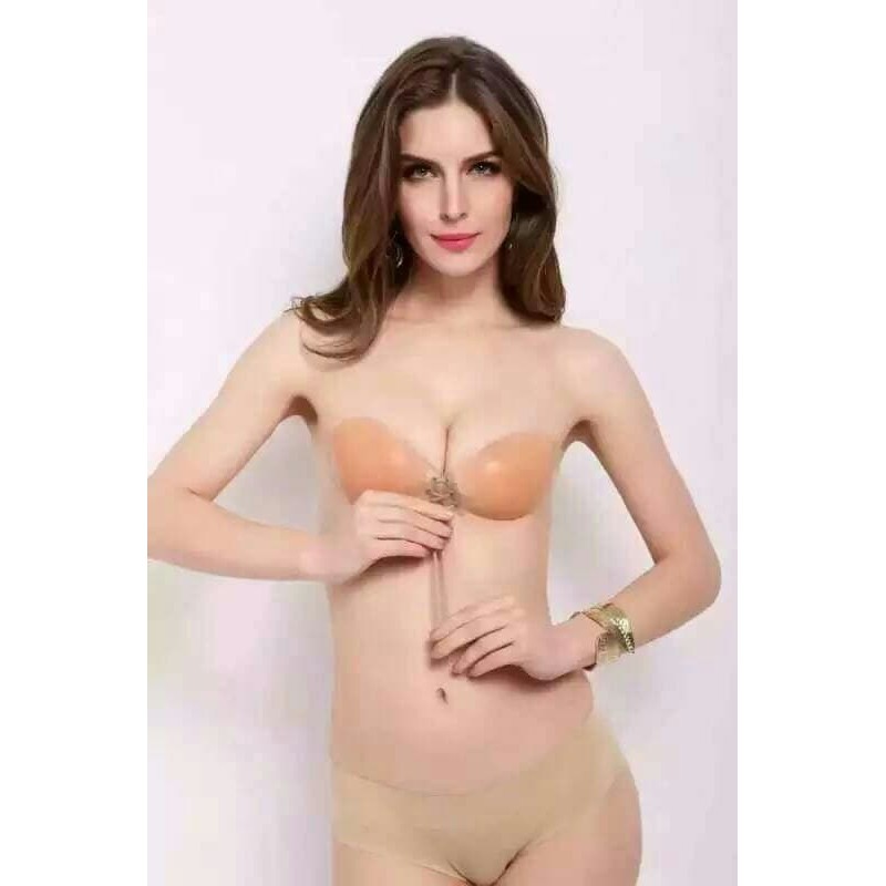 Wings Free Bra Silicone Push Up Tali Depan