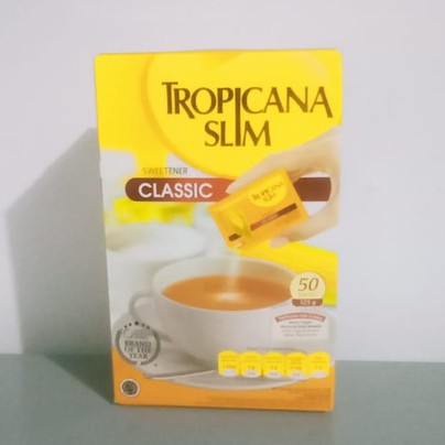 

TROPICANA SLIM SWEETENER CLASSIC 125GR (50 Sachet @2.5gr)
