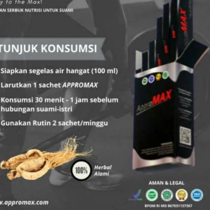 Ready... Appromax serbuk minuman vitalitas suplemen penambah tenaga