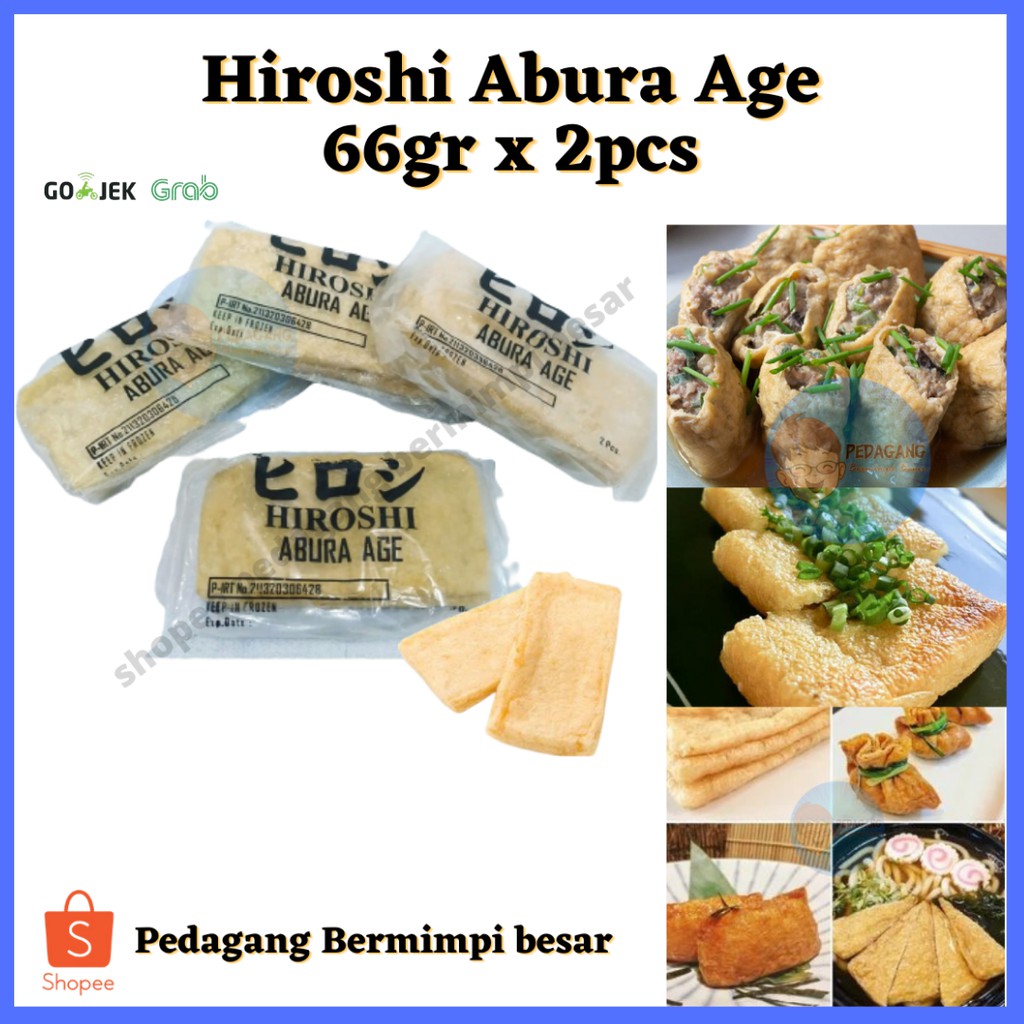 Hiroshi Abura Age 66gr x 2pcs | Aburage | Tahu Jepang