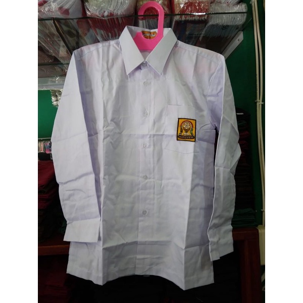 

Seragam sekolah, Baju SMP tangan panjang merk MUTIARA tempahan bahan Dril berkualitas mutu terjamin,!