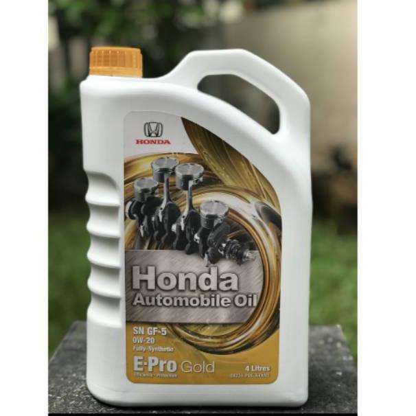 [KODE J1617] ORI OLI HONDA EPRO GOLD FULL SYTHENTIC SAW 0W-20 GALON 4 LITER