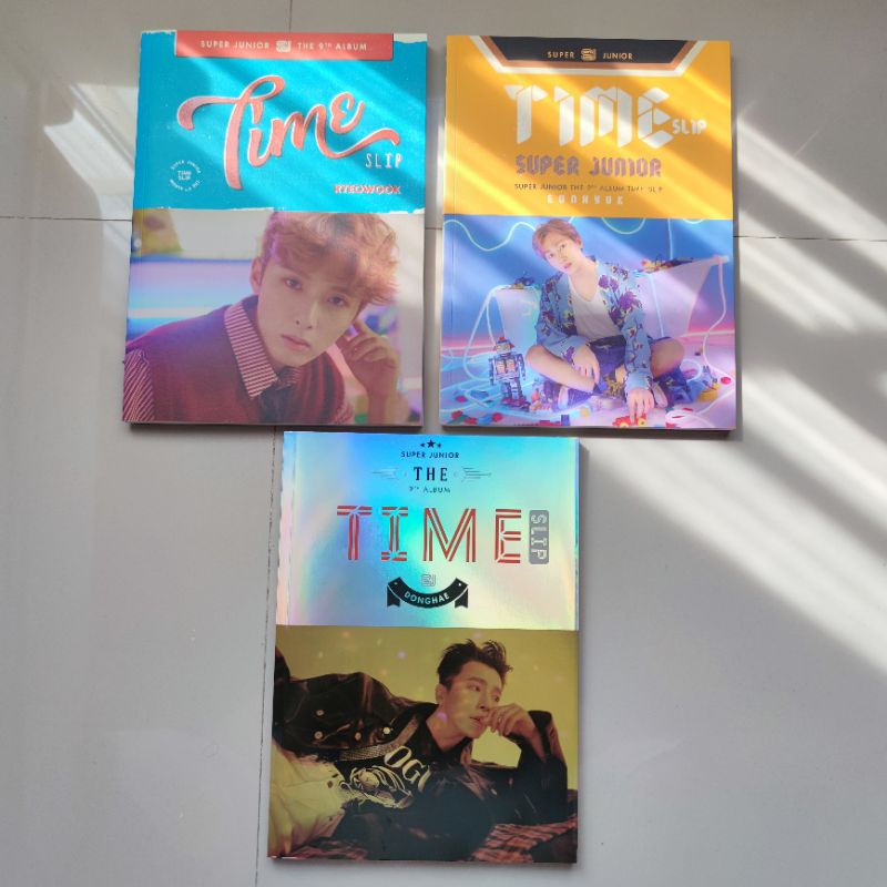 Super Junior Time Slip 9th Album Only Unsealed Ryeowook Donghae Eunhyuk