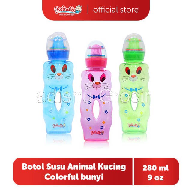 Reliable Botol Susu Anak Animal Kucing 280 ml RBS-8875