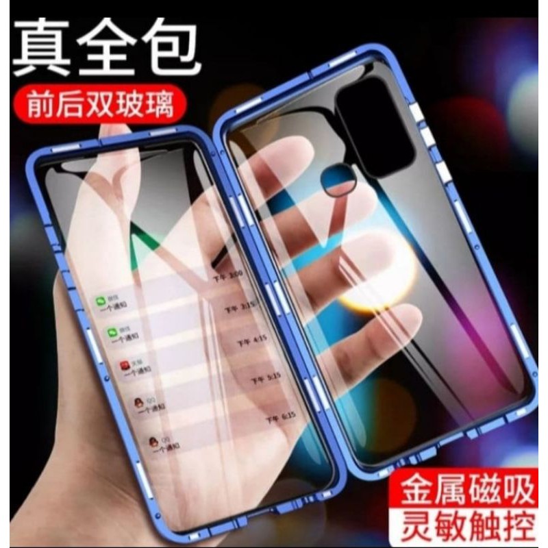 Magnetic Magnet Double Glass Front Back Case Cover Vivo Y50