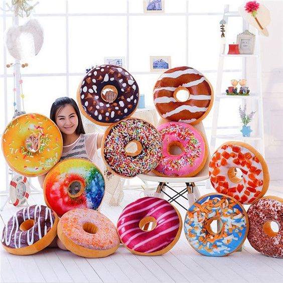 Boneka bantal Donat bulat terbaru/MURAH lucu dan imut bikin ngiler