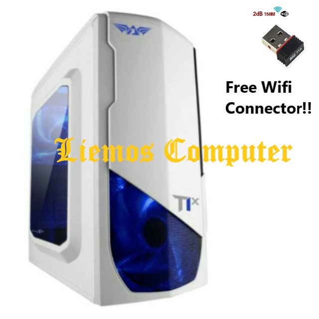 Free Wifi!!! PC Desktop Komputer Rakitan Gaming Editing Office Murah AMD A8 7680 Ram 8GB