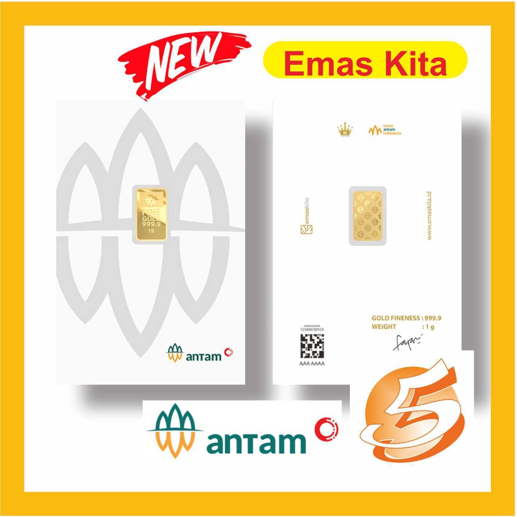 LM Emas Logam Mulia ANTAM 1 gram CertiEye dan Emas Kita