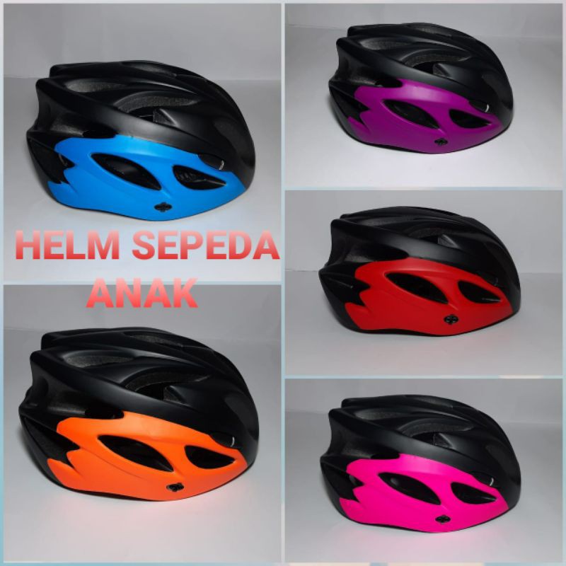 Helm Helem Helmet Sepeda Anak Doff