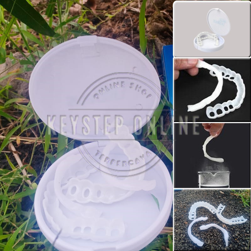 GIGI PALSU ORIGINAL GIGI PALSU MENUTUPI CELAH GIGI VENEER SNAP ON SMILE ORI