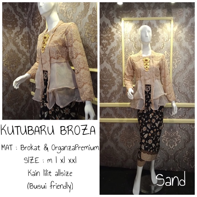 HARGA PROMO!!!!! KUTUBARU BROZA/ KUTUBARU BROKAT /KUTUBARU MODERN /KEBAYA SERAGAM /KEBAYA MODERN