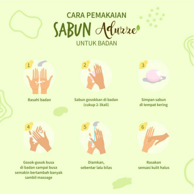 Sabun Herbal SEREH Aduzze Anti Gatal Nyamuk Menghilangkan Pegal Capek - Original isi 50 Gram Sabun Wajah Badan - 100% ALAMI - BPOM