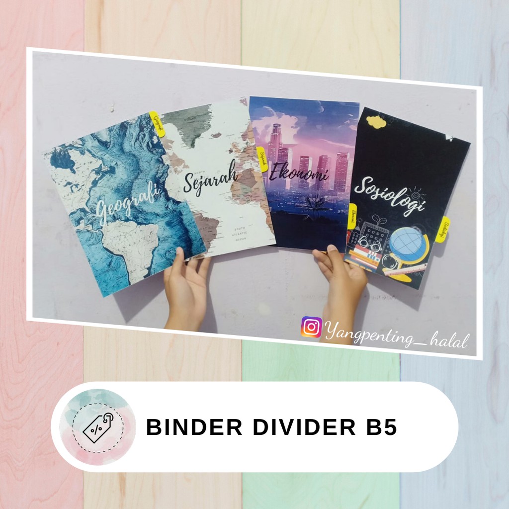 

BINDER DIVIDER B5 (bisa custom)