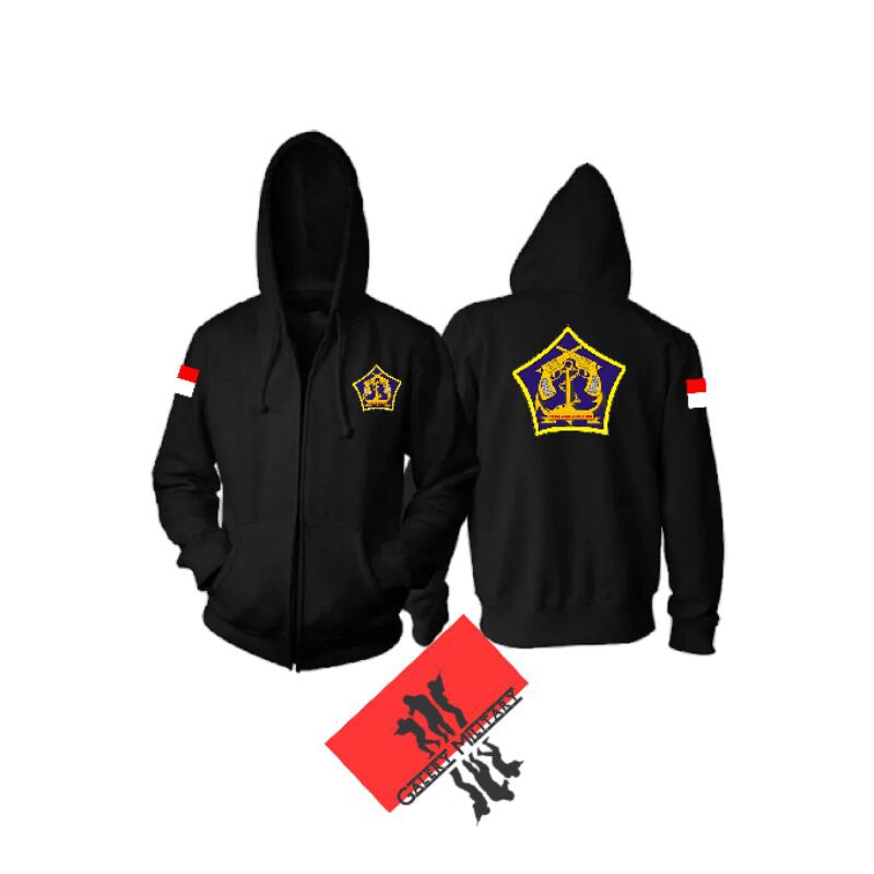 Jaket hoodie zipper-POLISI MILITER AL