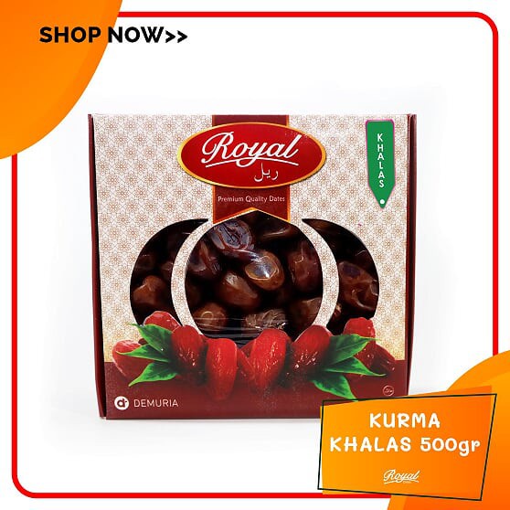 

Kurma Royal Khalas 500 gram | Kurma Mesir Kholas