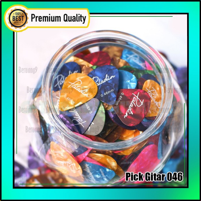 Pick Gitar Pik Kerang 0.46mm Paladin ECER WARNA RANDOM / ACAK