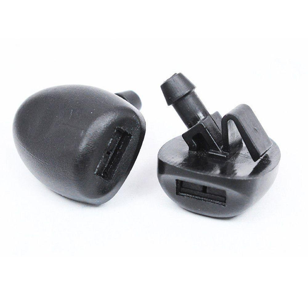 PEUGEOT Populer 2Pcs Nozzle Wiper Kaca Depan Hitam Auto Jet Washer Untuk Peugeot407 206 207