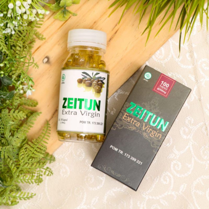 Zaitun Extra Virgin/Minyak zaitun kapsul isi 100 Kapsul 100%HERBAL