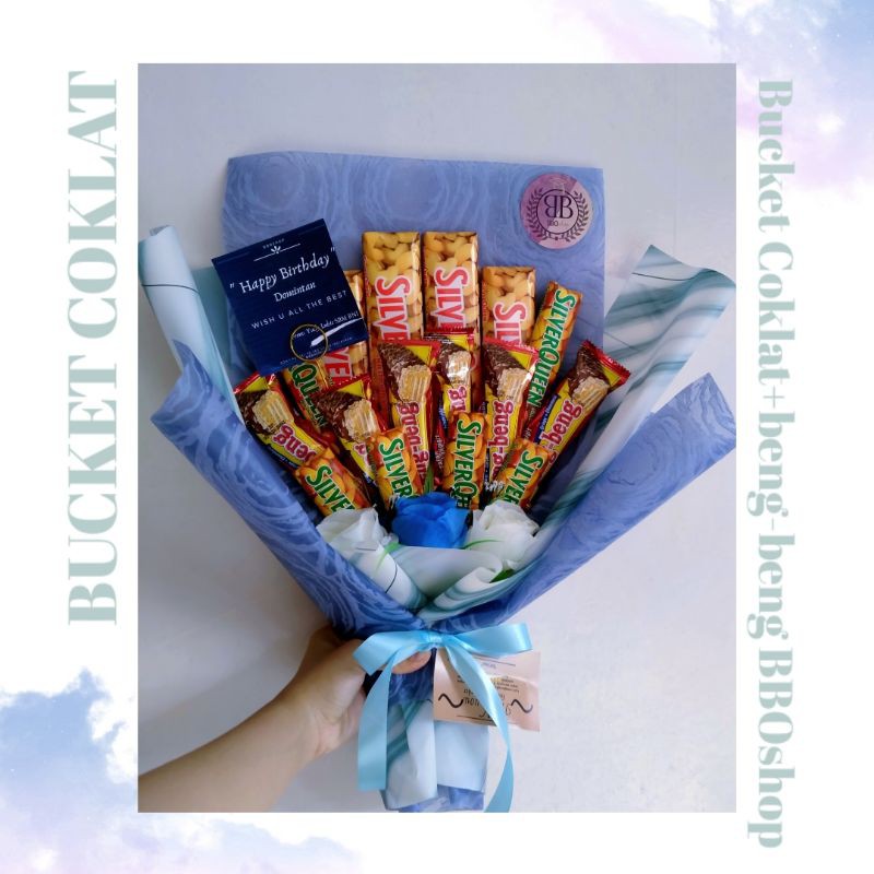 

buket cokelat bucket cokelat hadiah ulang tahun hadiah wisuda hadiah valentine bboshop