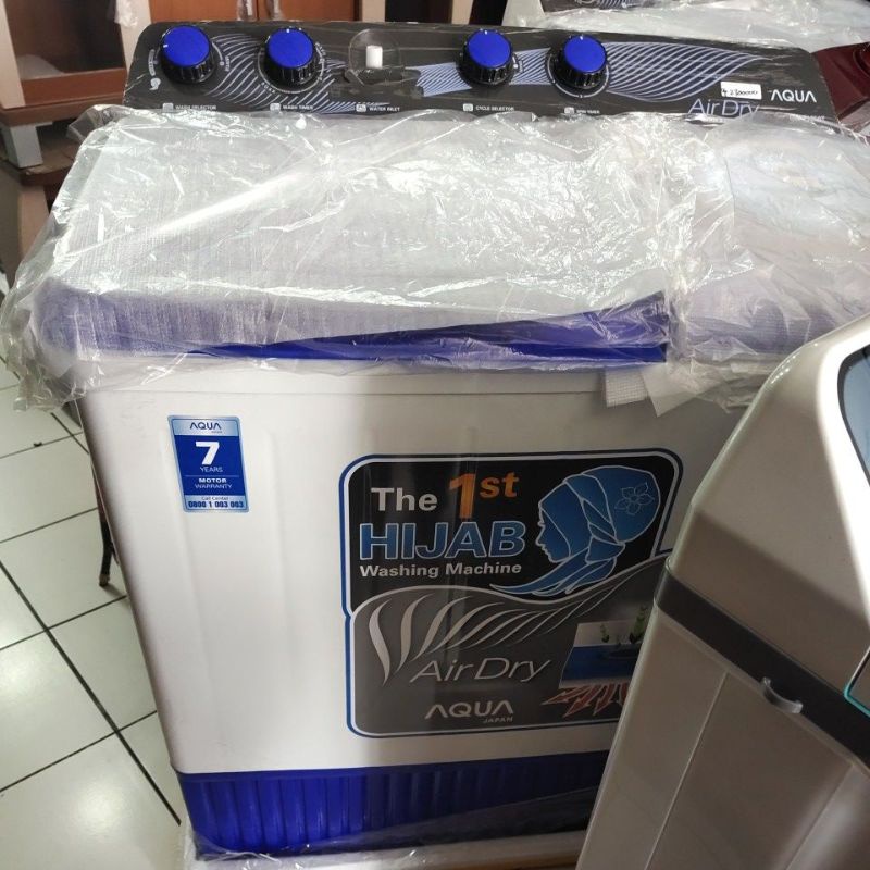 AQUA SANYO 12 KG MESIN CUCI 2 TABUNG QW 1250 XT / QW-1250XT/ QW1250XT