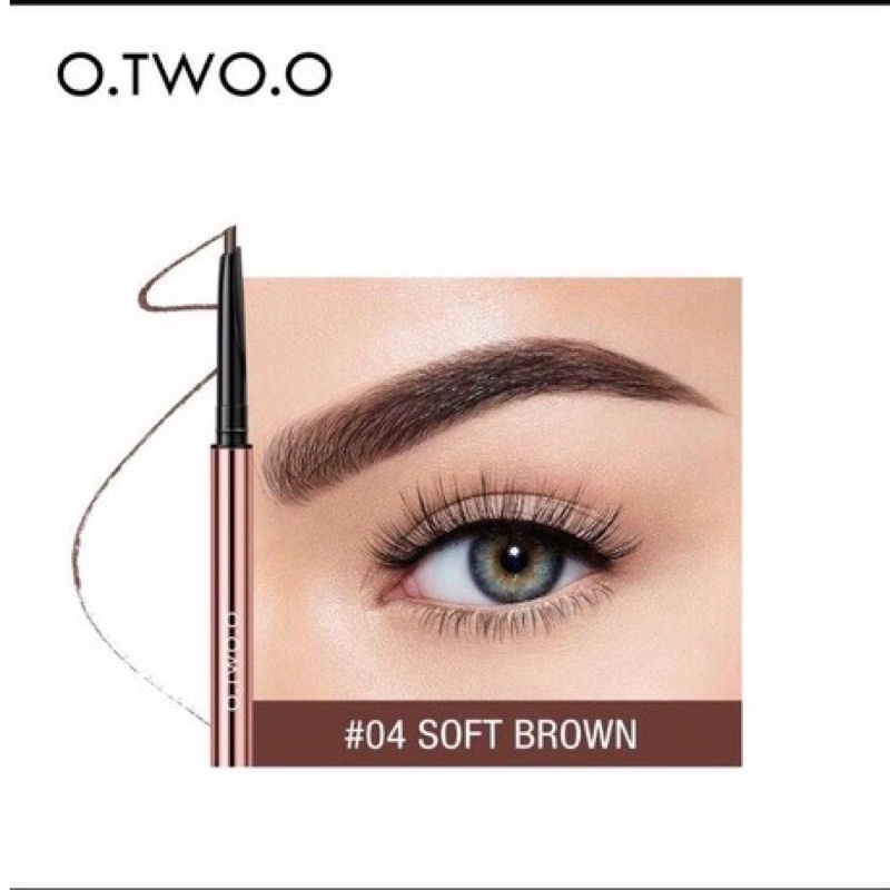 O.TWO.O Eyebrow Pencil Double-headed High Pigment Long Lasting Waterproof Brow Makeup otwoo Triangle