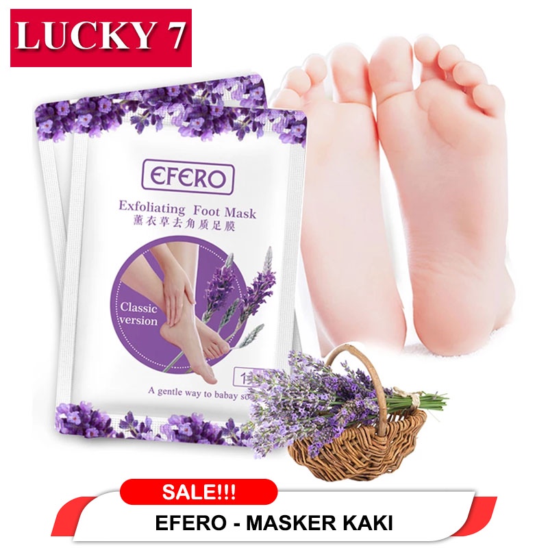 [ COD ] Efero Foot Mask Masker Kaki Perawatan kaki Tumit Pecah dan Kering Pengelupas Kulit Mati