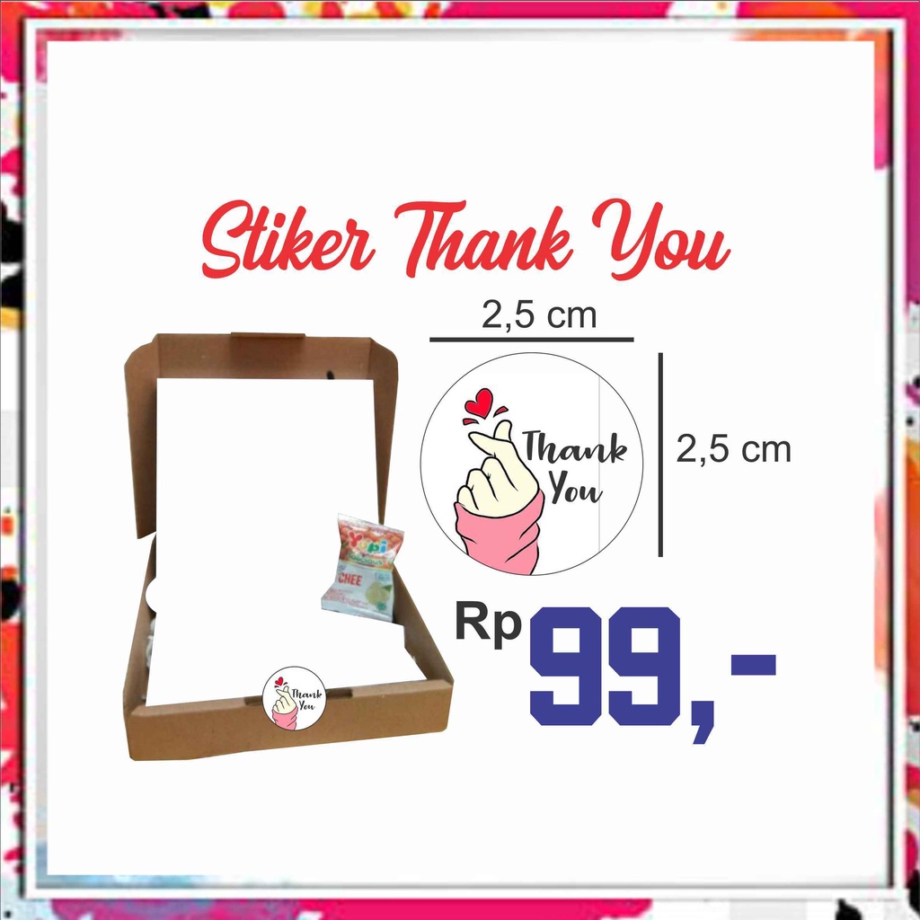 

[isi 100pcs]AENBAG stiker thank you