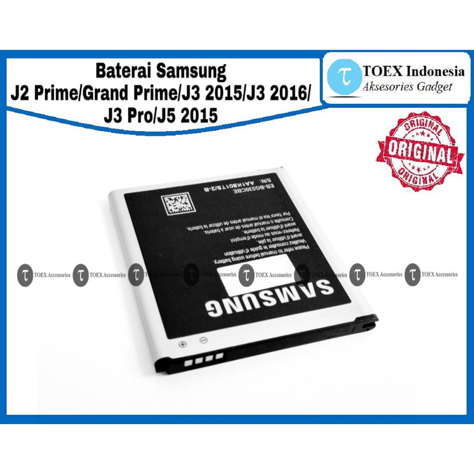 Baterai Samsung J2 Prime J3 2015 2016 J5 2015 J2 Pro J3 Pro Grand Prime - Batre Batrai