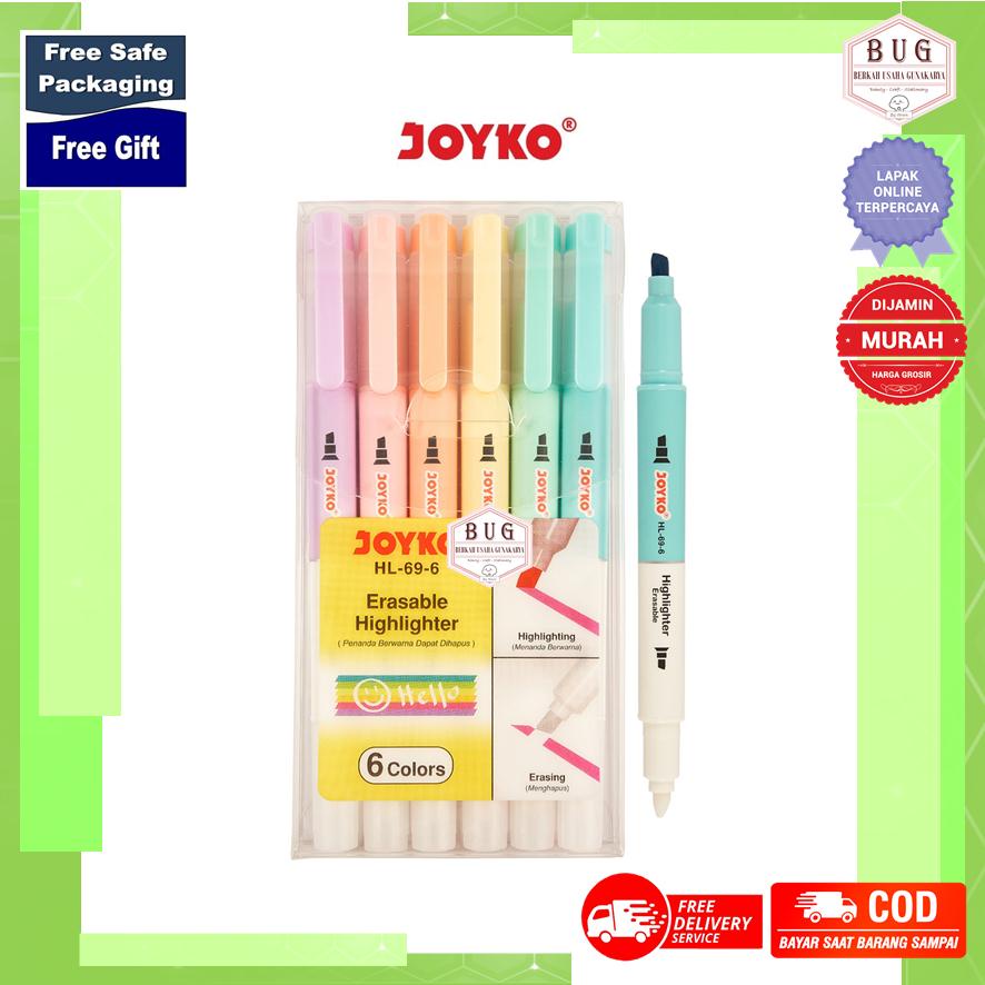 

Highlighter yang Dapat Dihapus (Erasable Highlighter) JOYKO HL-69-6