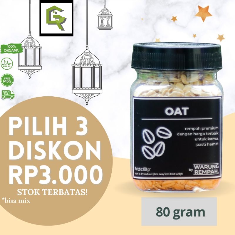 

Rolled Oat Oatmeal Gandum Utuh Original